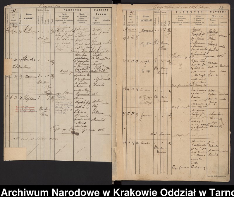 image.from.team "Akta stanu cywilnego Katedralnej Parafii Rzymskokatolickiej w Tarnowie"
