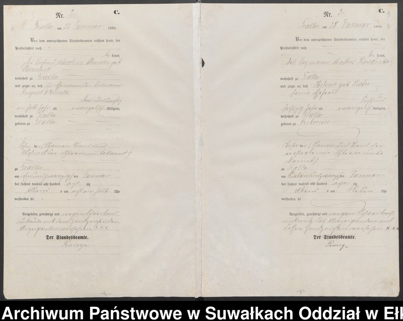 image.from.unit.number "Sterbe-Haupt-Register des Königlich Preussischen Standes-Amtes Bialla Kreis Johannisburg"