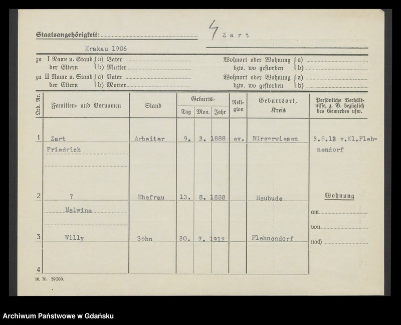 image.from.unit.number "Karty meldunkowe: Zapel - Zeitz"