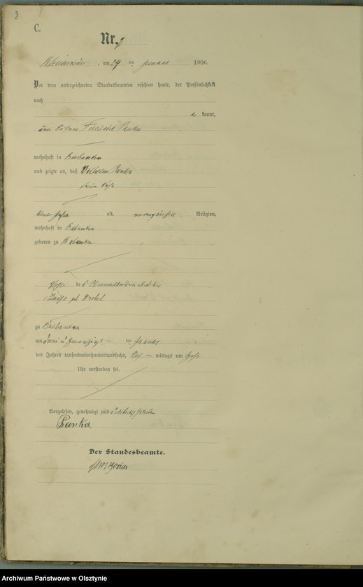 image.from.unit.number "Sterbe-Haupt-Register Nr 1 - 71"