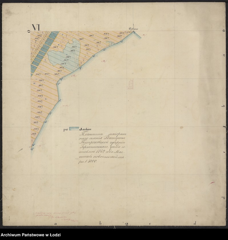 Obraz 6 z jednostki "Plan dóbr donacyjnych Łaznów ... sporządzonych przy urządzeniu .."