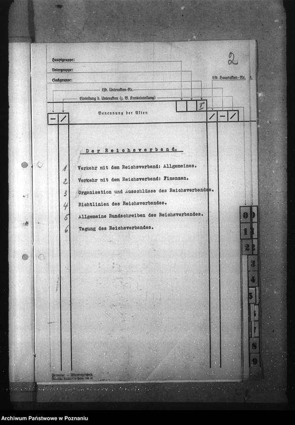 Obraz 6 z jednostki "Verzeichnis der Akten für die Verwaltungs- Akademie- Hauptanstalt Posen und Zweiganstalt Litzmannstadt"