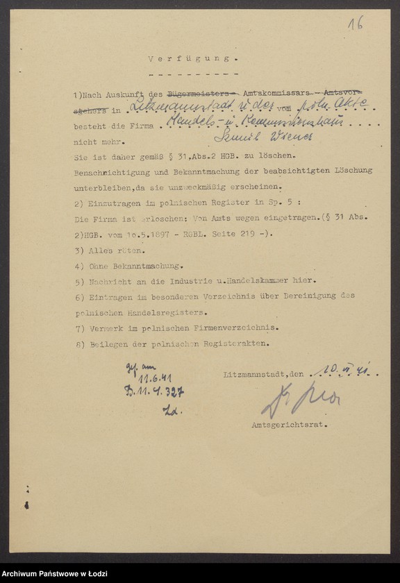 Obraz 18 z jednostki "Szmul Wiener- Dom Komisowo-Handlowy"