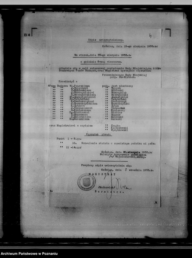 Obraz 8 z jednostki "Akta dotyczące miasta Kościan - daniny komunalne"