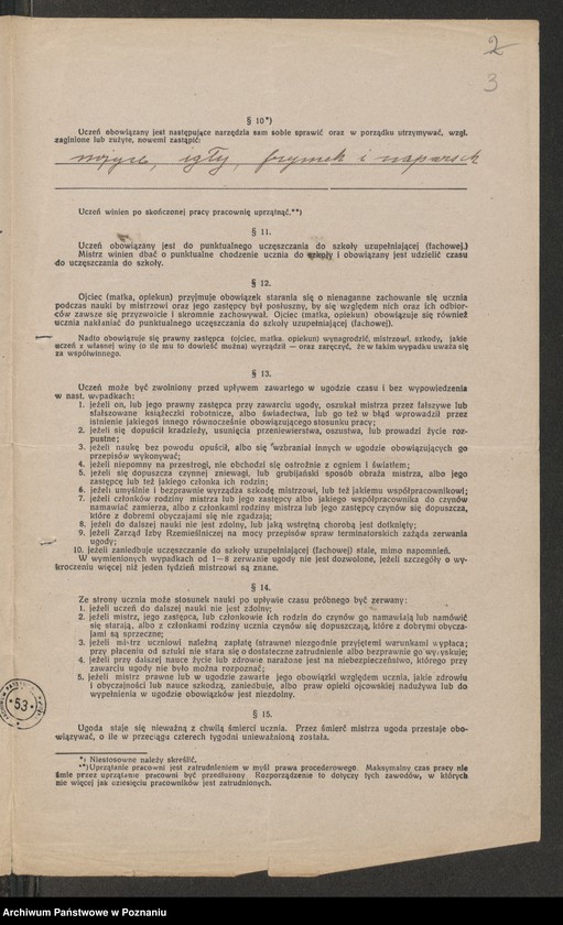 image.from.unit.number "Wolny cech krawiecki w Koźminie. Ugody nie ezgaminowanych"