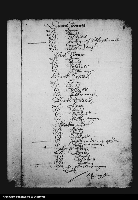 image.from.unit.number "Kirchen-Rechnung der Stadt Deutsch Eylau"