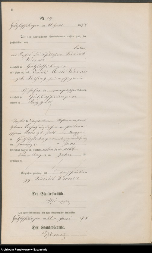 Obraz 17 z jednostki "Sterbe-Register (Neben-Register)"