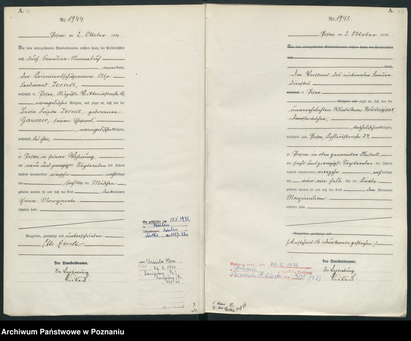 Obraz 19 z jednostki "Księga miejscowa urodzeń tom V-VI [Rejestr główny urodzeń]"