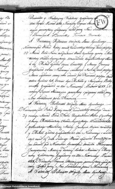 image.from.unit.number "Akta Umarłych Gminy Mirosławskiey na Rok 1823"