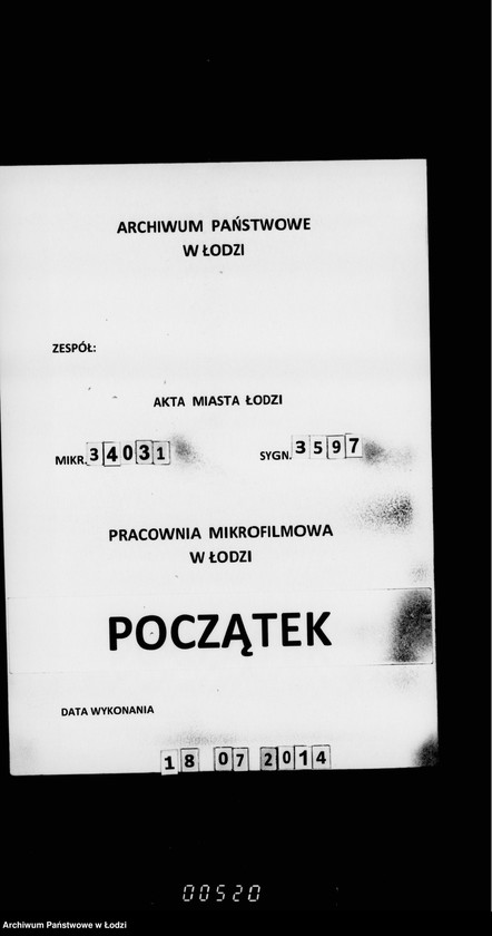 Obraz 1 z jednostki "O vyrubke i prodaži derevev v lodzinskich gorodskich lesach"