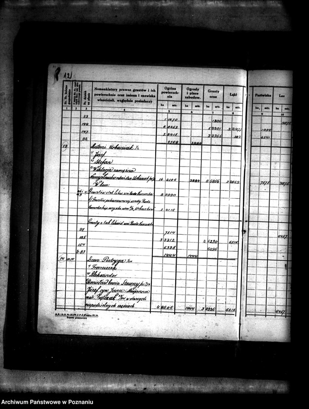 Obraz 17 z jednostki "Rejestr pomiarowy wsi Ruda Komorska powiatu konińskiego /prace scaleniowe/"