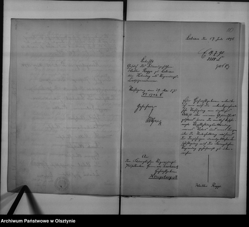 image.from.unit.number "Regierungssupernumerar Rogge [Walter]"