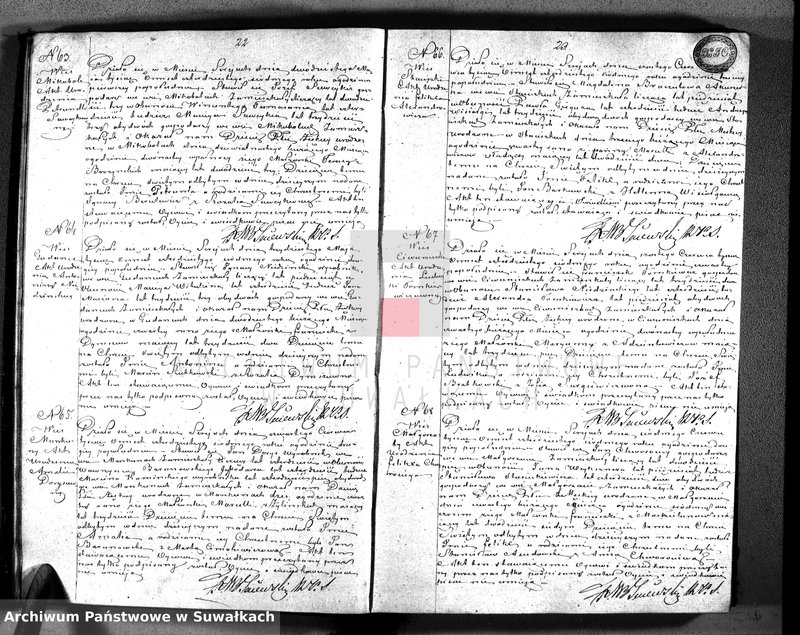 image.from.unit.number "Księga duplikat z roku 1847 zawierająca akta urodzonych, zaślubionych i umarłych parafii katolickiej Sereje Przeznaczona do Archiwum Sądu pokoju powiatu seyneńskiego"