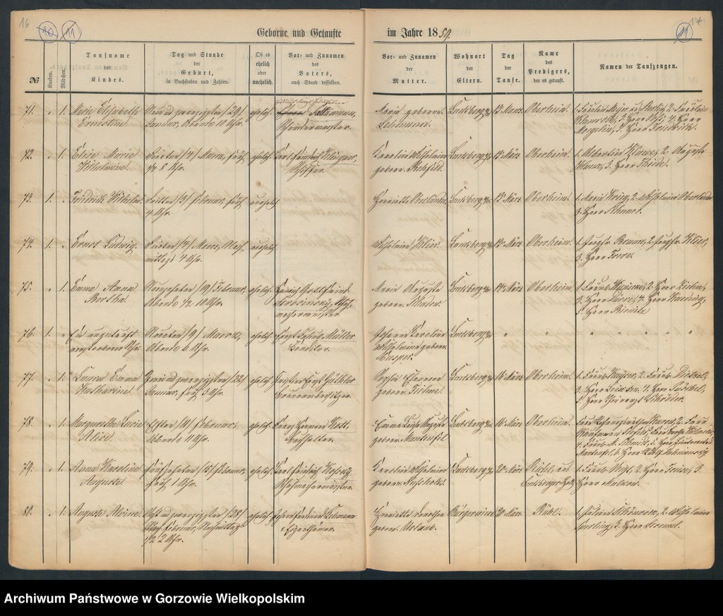 image.from.unit.number "Duplikate der Hauptkirche zu Landsberg an der Warthe (zawiera też księgę zgonów Konkordien Kirche z 1859 r.)"