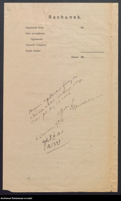 Obraz 8 z jednostki "Bracia Karczmar i M. Peterseil - handel manufakturą"