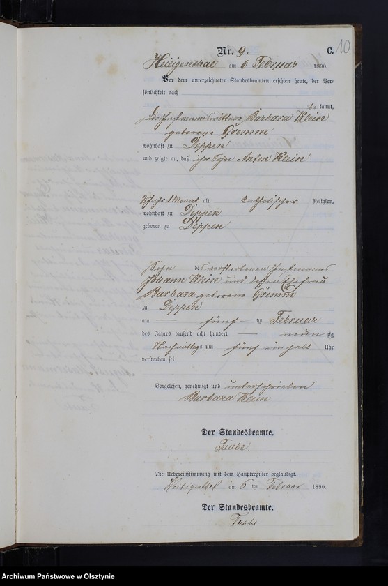 image.from.unit.number "Sterbe-Neben-Register Nr 1 - 45"
