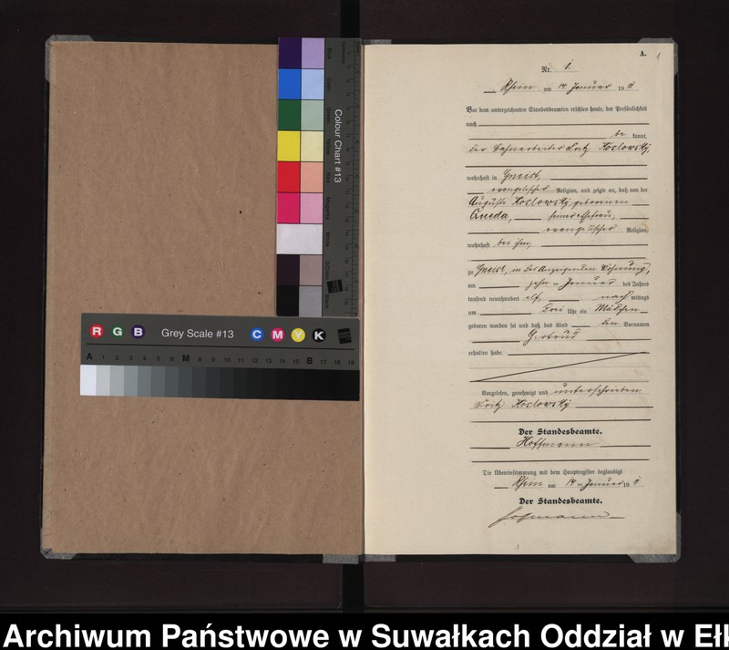 image.from.unit.number "Geburts-Neben-Register des Königlichen Preussischen Standes-Amtes Gneist Kreis Lötzen"