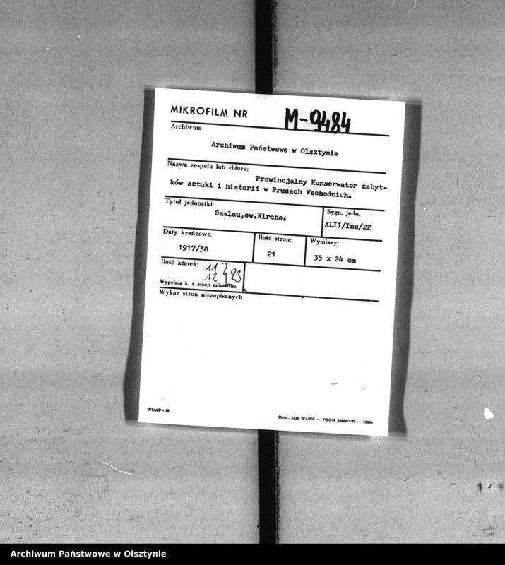 image.from.unit.number "Saalau, evangelische Kirche"