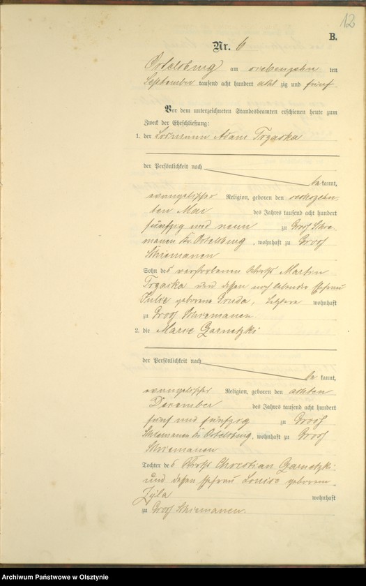 image.from.unit.number "Heiraths-Haupt-Register Nr 1 - 15"