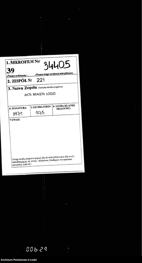 Obraz 2 z jednostki "Ob otdače v arendu na 1901-3 gody gorodskoj budki na Novom Rynke v gor. Lodzi"