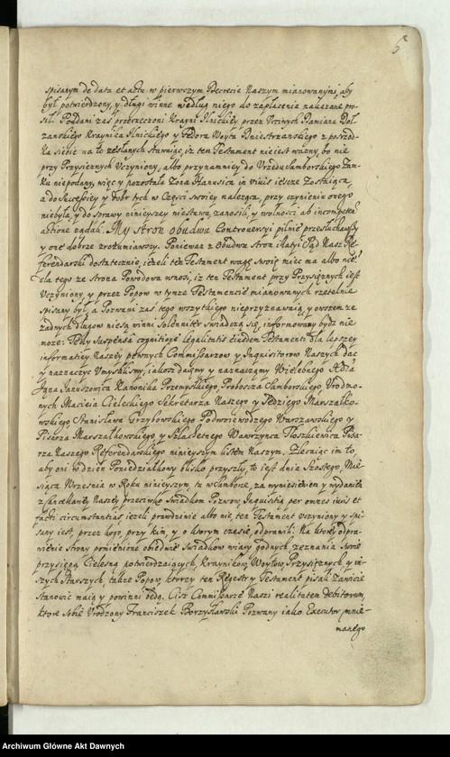 image.from.unit.number ""Akta i dekreta sądów J. K. M. referendarskich za panowania Jana Kazimierza - - króla polskiego - - Za urzędu Andrzeja z Olszowej Olszowskiego dziekana krakowskiego, proboszcza poznańskiego, gnieźnieńskiego, warszawskiego kanonika, a po tym nominata biskupa chełmińskiego, referendarza koronnego. Annorum 1660 et 1661"."