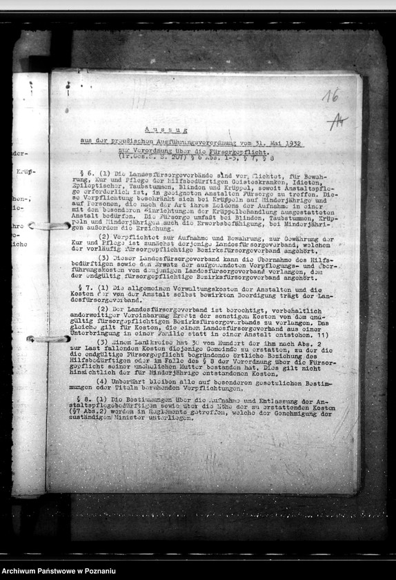 Obraz 20 z jednostki "Beschulung von Kindern in Erziehungsanstalten. Beschulung blinder und taubstummer Kinder."