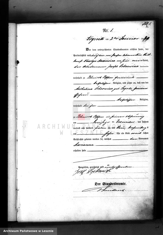 Obraz z jednostki "[Księga urodzeń]"