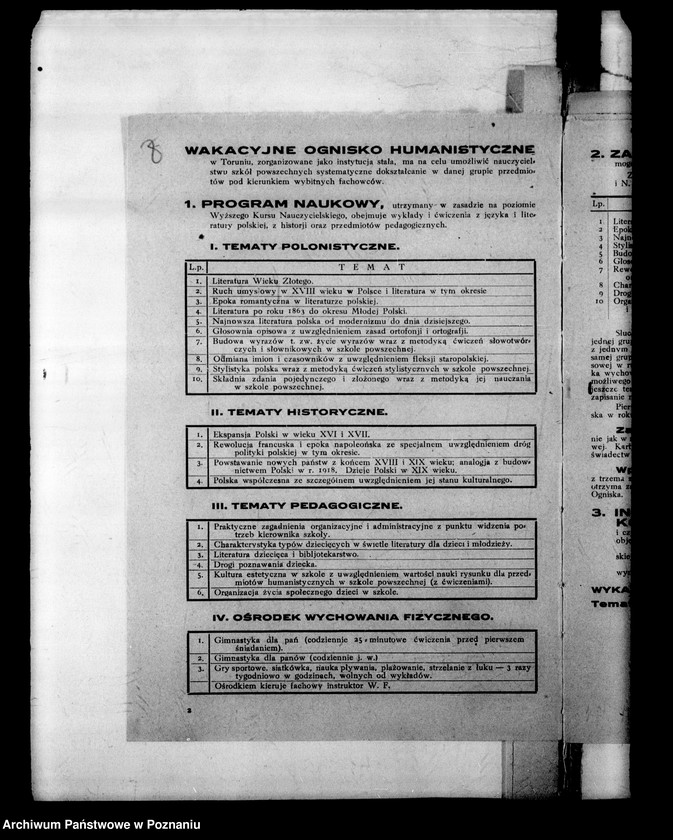 Obraz 11 z jednostki "Kursy nauczycieli wakacyjne- Programy, dzienniki zajęć, sprawozdania"