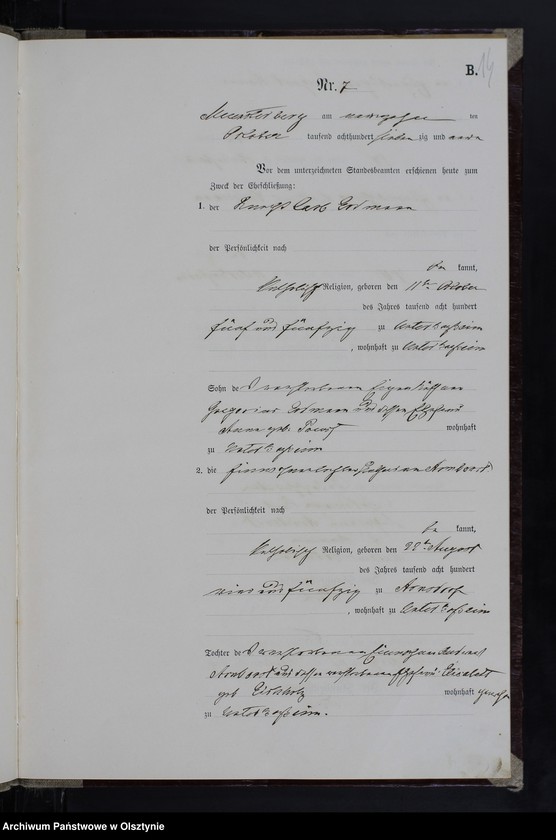 image.from.unit.number "Heiraths-Neben-Register Nr 1 - 13"