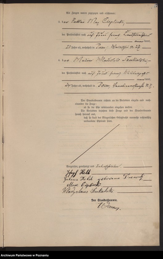 Obraz 7 z jednostki "Księga miejscowa małżeństw tom I [Rejestr główny małżeństw]"