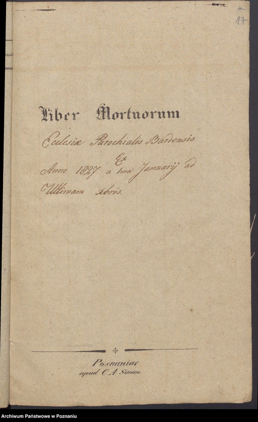 Obraz 11 z jednostki "Liber Baptisatorum, Copulatorum et Mortuorum."
