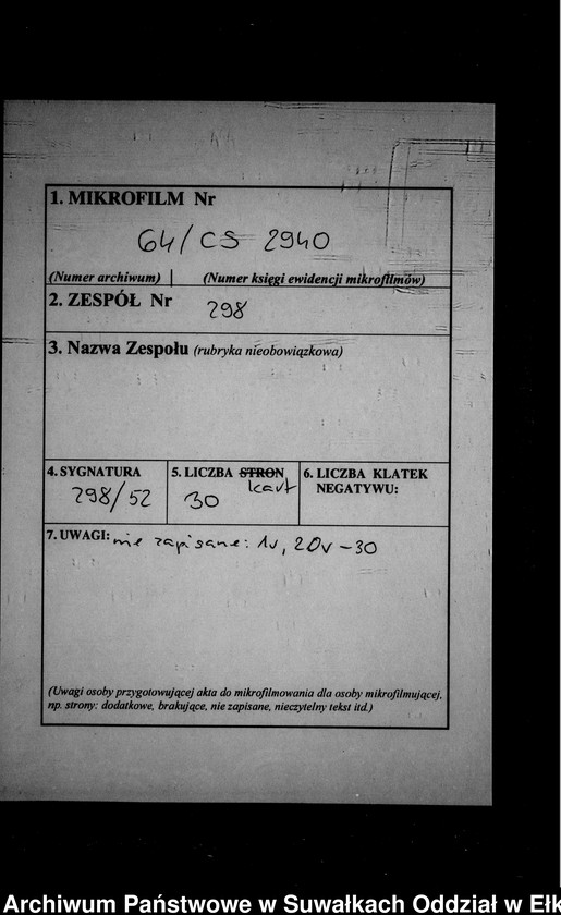 image.from.unit.number "Geburts-Neben-Register des Preussischen Standes-Amtes Kehlen Kreis Angerburg"