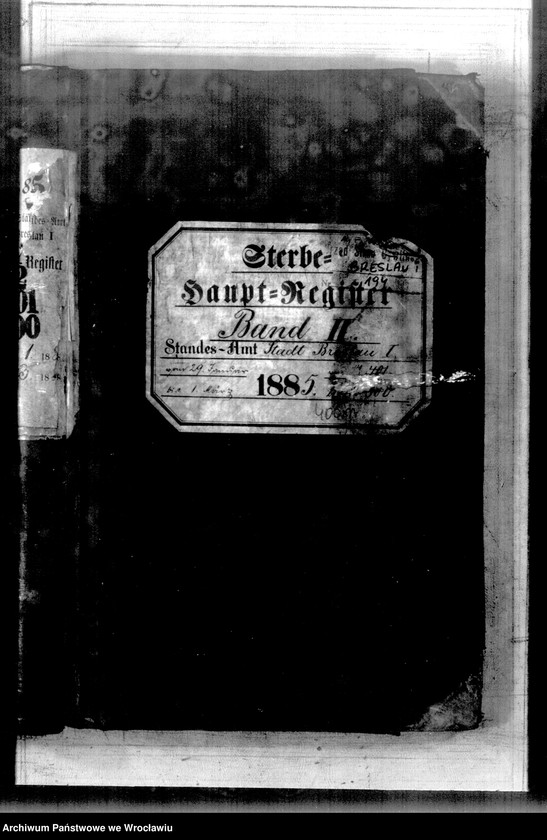 image.from.unit.number "Sterbe-Haupt-Register Breslau I 1885 Band 2"
