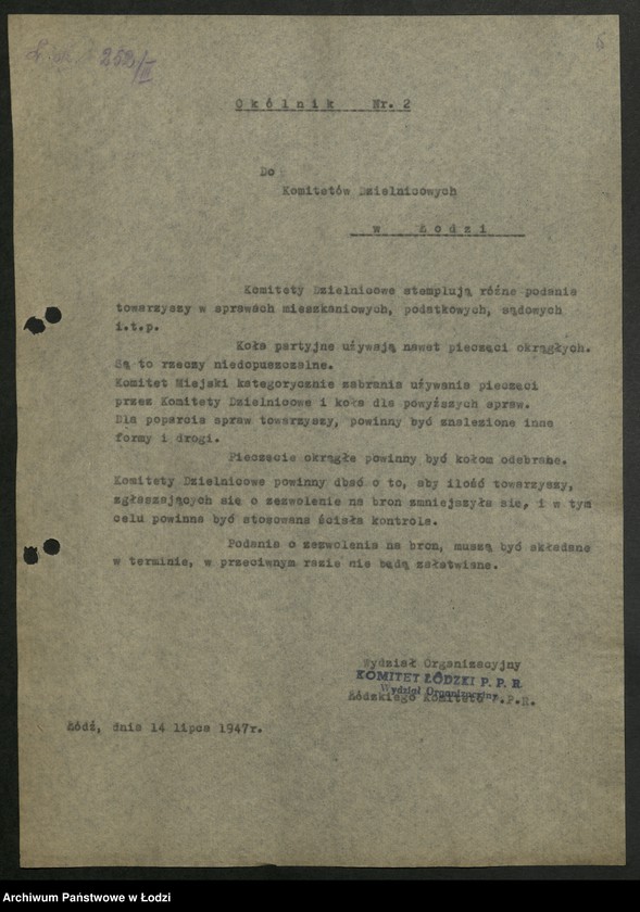 Obraz 6 z jednostki "Instrukcje i okólniki Wydziału"