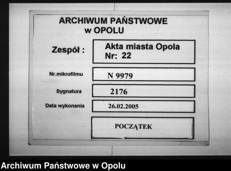 Obraz 1 z jednostki "Acta des Magistrats zu Oppeln betreffend die Anforderung des Magistrats zu Brieg wegen der Cur-Kosten des mit der Krätze angeblich behafteten Schneidergesellen Joseph Bauer aus Dittmaringen in Baiern im Betrage von 7 rtl. 11 pfg."