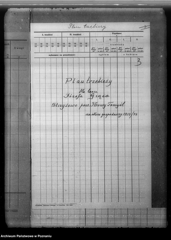 Obraz 8 z jednostki "Program gospodarczy lasu Strzyżewo w powiecie nowotomyskim 1934-1944"