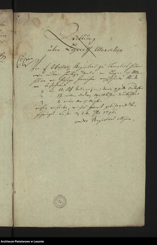 Obraz 18 z jednostki "[Berechnungen fur das Militärlazarett]"