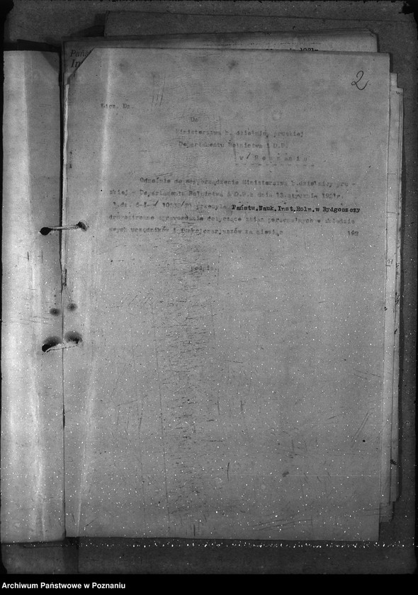 Obraz 6 z jednostki "Sprawy osobowe sprawozdania miesięczne Państw. Nauk. Inst. Rolniczego w Bydgoszczy"