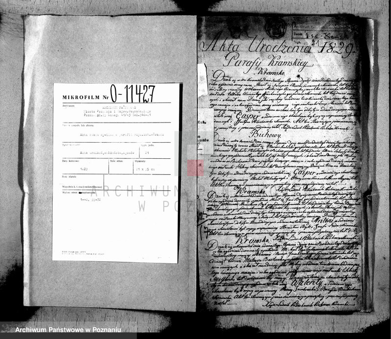 Obraz 2 z jednostki "Akta urodzonych, zaślubionych i zmarłych"