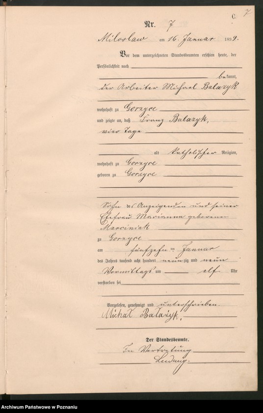 Obraz 10 z jednostki "Księga zgonów"