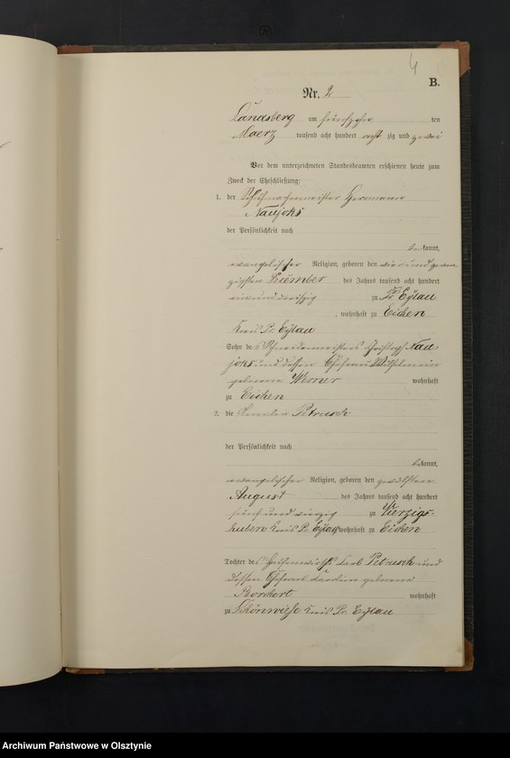 image.from.unit.number "Heiraths-Neben-Register Nr 1 - 14"