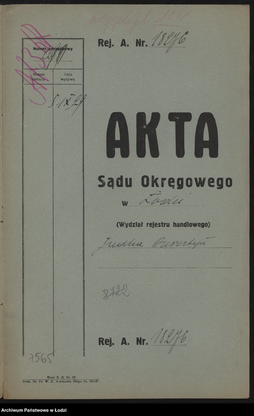 Obraz 2 z jednostki "Judka Bursztyn – drobna sprzedaż zegarów, zegarków, i galanterii jubilerskiej"