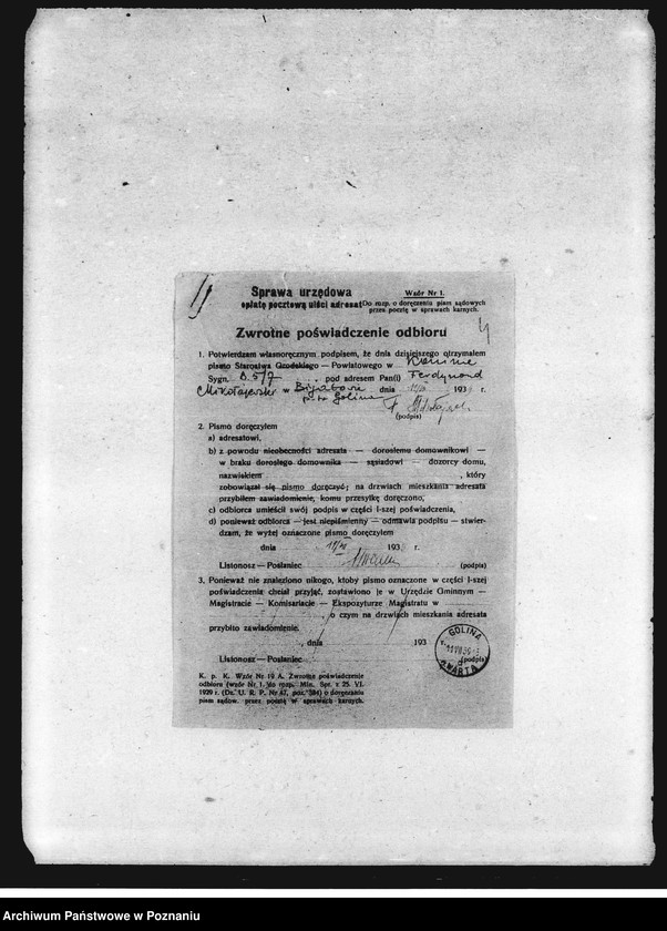 Obraz 8 z jednostki "Sprawy finansowe - weksle bez pokrycia - Nowakowski, Łopuszański"