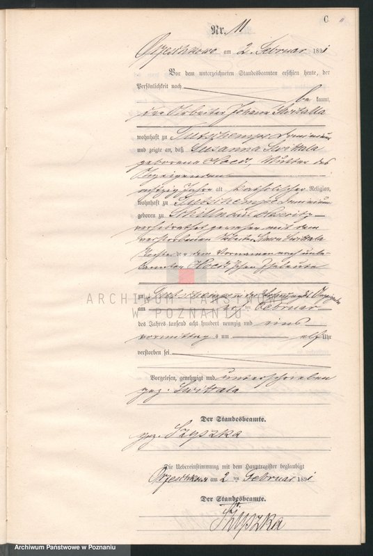 Obraz 14 z jednostki "Księga zgonów"