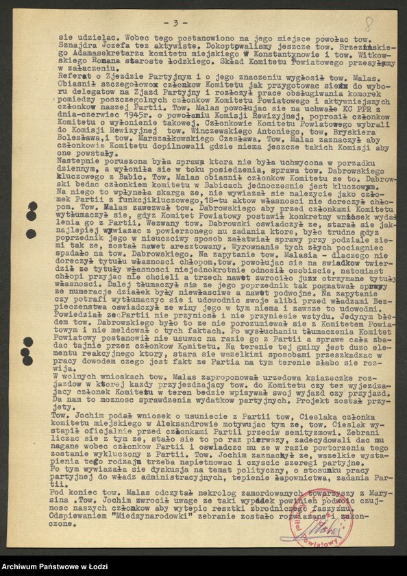 Obraz 9 z jednostki "[Plenum - protokoły i sprawozdania z posiedzeń]"