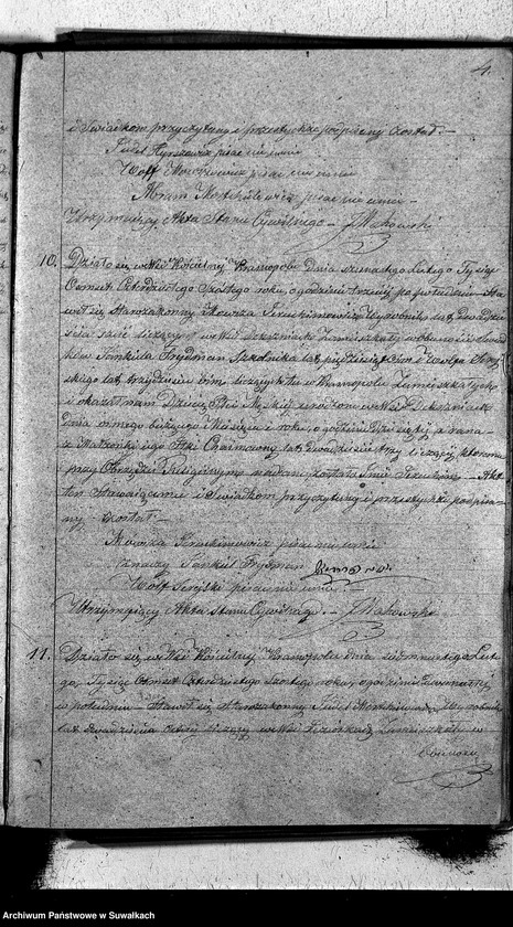 image.from.unit.number "Duplikat Aktów Urodzonych, Zmarłych i Zaślubionych Okręgu Krasnopolskiego z Roku 1846."