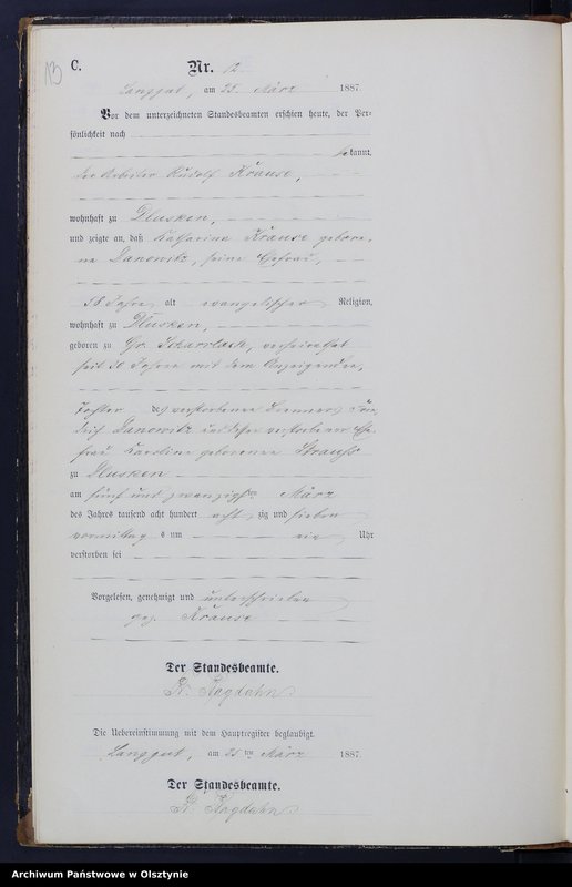 image.from.unit.number "Sterbe-Neben-Register Nr 1 - 37"