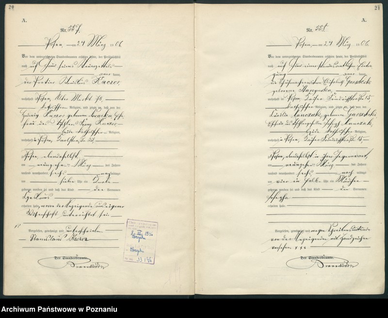 Obraz 13 z jednostki "Księga miejscowa urodzeń"