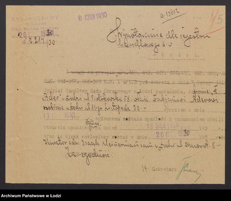 Obraz 7 z jednostki "Fabjan Ader – wyrób manufaktury"