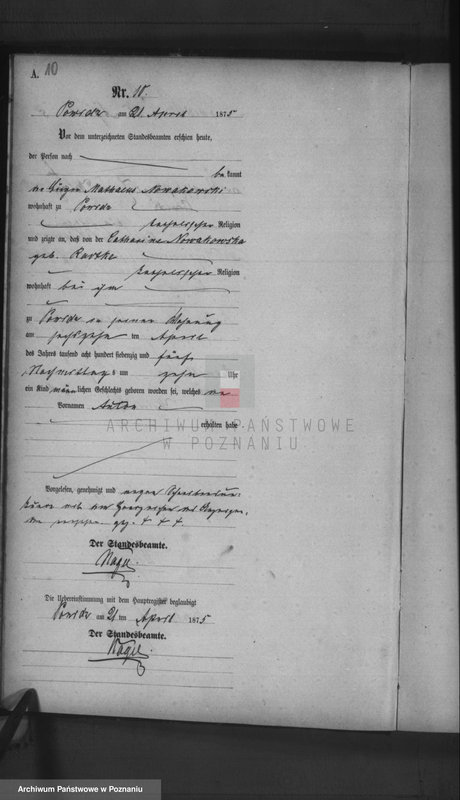 image.from.team "Urząd Stanu Cywilnego Powidz - obwód miejski (pow. gnieźnieński)"
